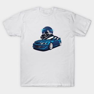 Blue Lancer Evolution VI Tommi Makinen T-Shirt